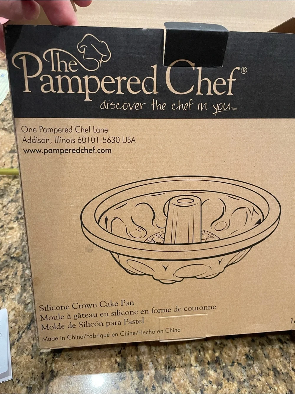 The Pampered Chef Silicone Bundt Pan in Beige